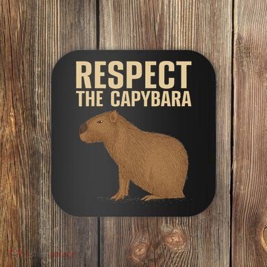 Funny Capybara Cavy Rodent Capybara Lover Coaster