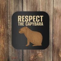 Funny Capybara Cavy Rodent Capybara Lover Coaster thumb 0