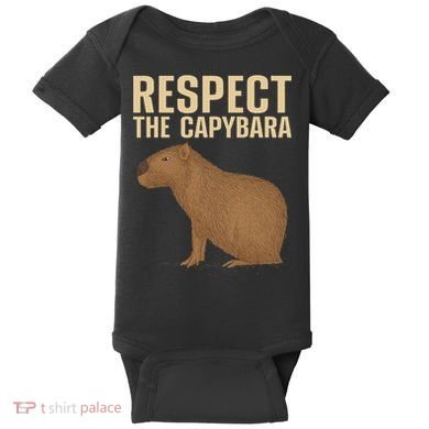 Funny Capybara Cavy Rodent Capybara Lover Baby Bodysuit