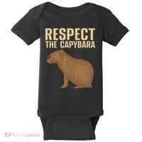 Funny Capybara Cavy Rodent Capybara Lover Baby Bodysuit thumb 0