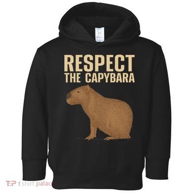 Funny Capybara Cavy Rodent Capybara Lover Toddler Hoodie