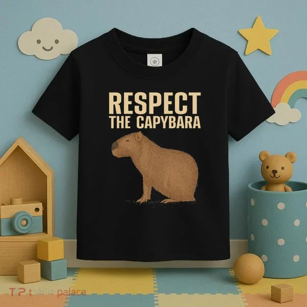 Funny Capybara Cavy Rodent Capybara Lover Toddler T-Shirt