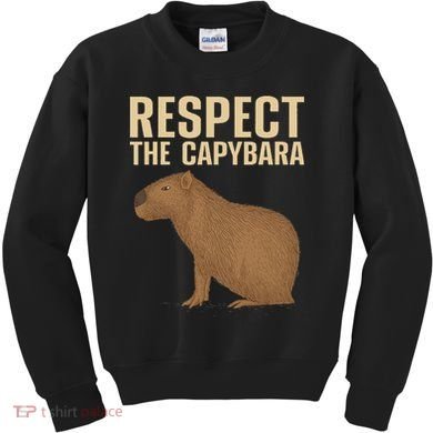 Funny Capybara Cavy Rodent Capybara Lover Kids Sweatshirt