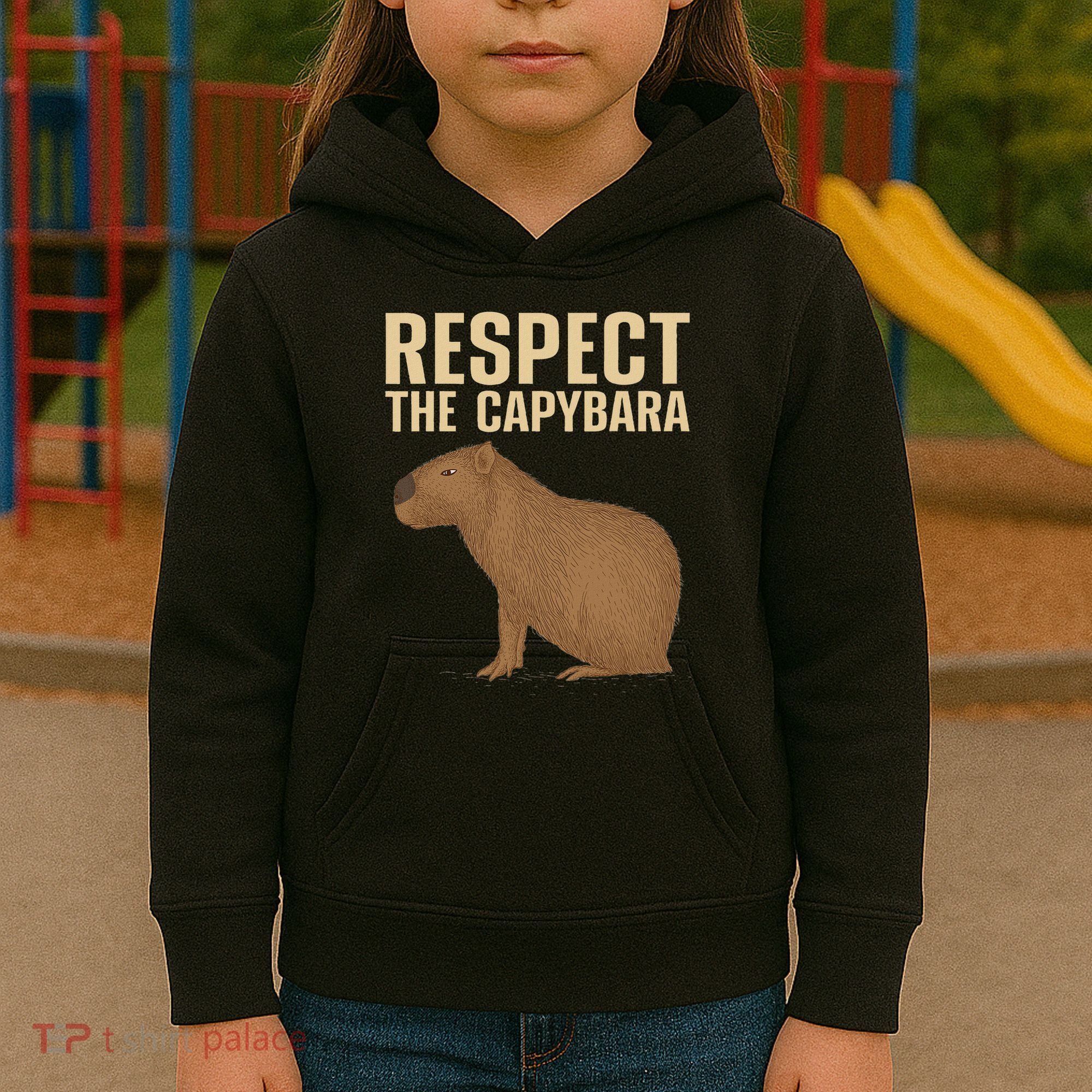 Funny Capybara Cavy Rodent Capybara Lover Kids Hoodie