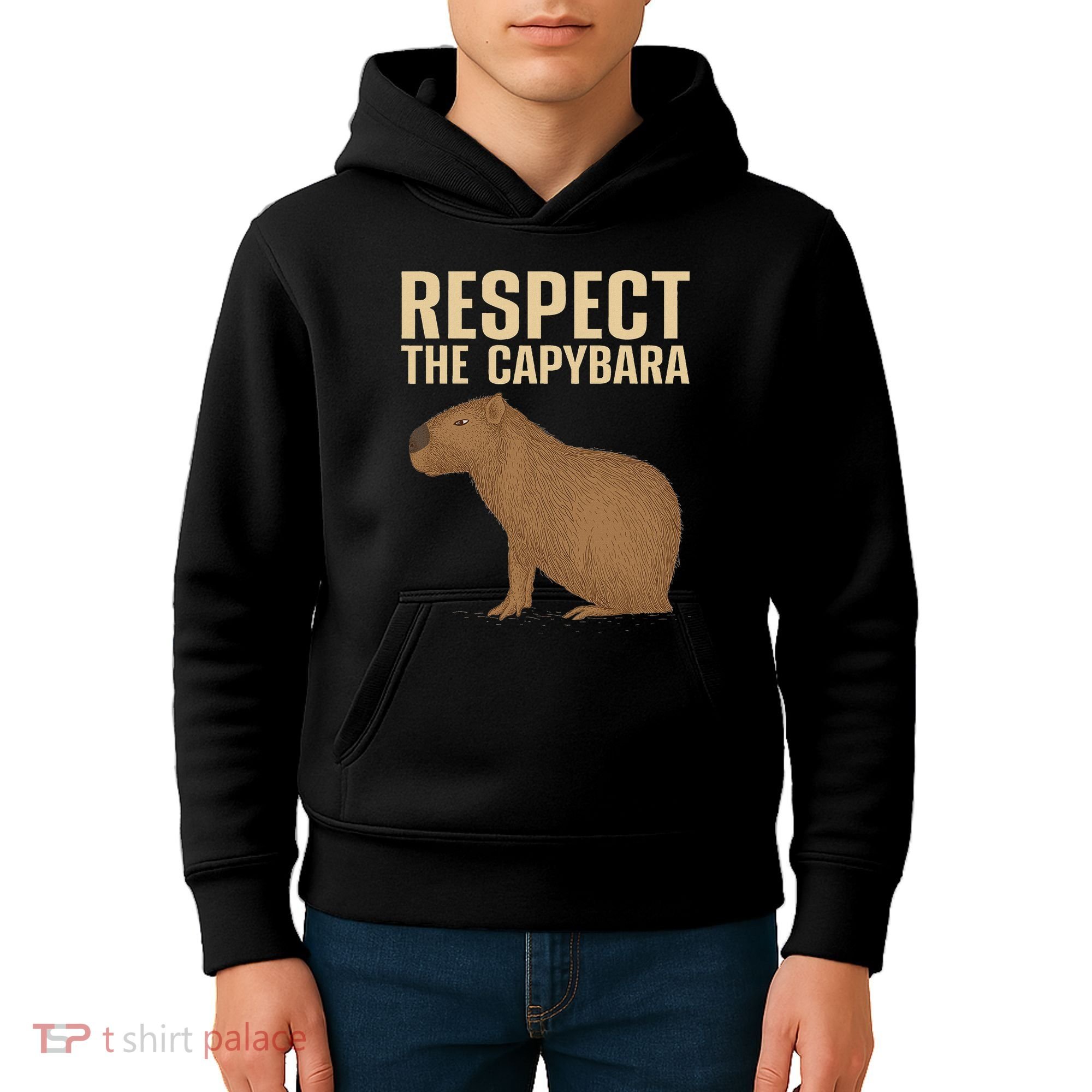 Funny Capybara Cavy Rodent Capybara Lover Kids Hoodie