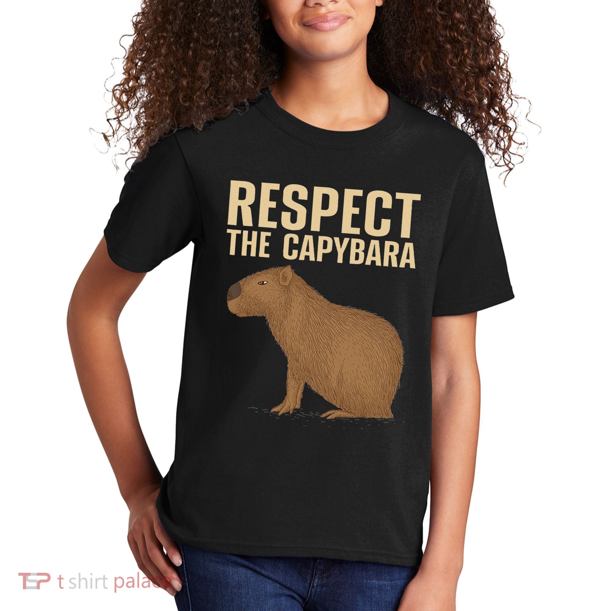 Funny Capybara Cavy Rodent Capybara Lover Kids T-Shirt