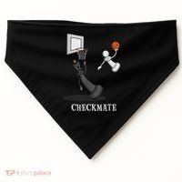 Funny Checkmate Chess Basketball Game Board King Pawn Piece USA-Made Doggie Bandana thumb 0