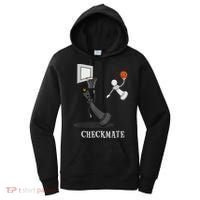 Funny Checkmate Chess Basketball Game Board King Pawn Piece Women's Hoodie thumb 0