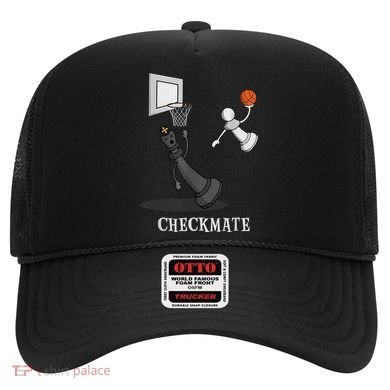 Funny Checkmate Chess Basketball Game Board King Pawn Piece Hat