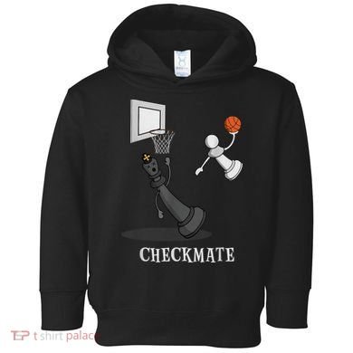 Funny Checkmate Chess Basketball Game Board King Pawn Piece Toddler Hoodie