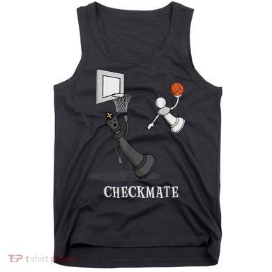 Funny Checkmate Chess Basketball Game Board King Pawn Piece Tank Top