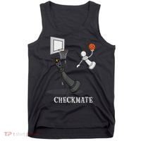 Funny Checkmate Chess Basketball Game Board King Pawn Piece Tank Top thumb 0
