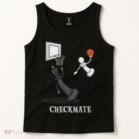 Funny Checkmate Chess Basketball Game Board King Pawn Piece Tank Top thumb 2