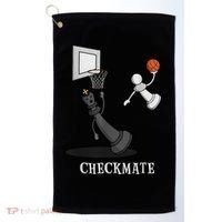 Funny Checkmate Chess Basketball Game Board King Pawn Piece Golf Towel thumb 0