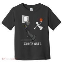 Funny Checkmate Chess Basketball Game Board King Pawn Piece Toddler T-Shirt thumb 0