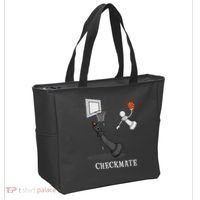 Funny Checkmate Chess Basketball Game Board King Pawn Piece Tote Bag thumb 2