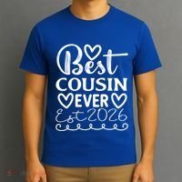 Funny Cousin Crew Matching Fam Best Cousin Since 2026 Family Gift T-Shirt thumb 3