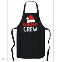 Funny Cousin Crew Santa Hat Matching Christmas Sleeping Xmas Apron thumb 0