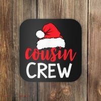 Funny Cousin Crew Santa Hat Matching Christmas Sleeping Xmas Coaster thumb 0