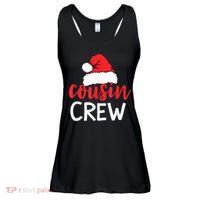 Funny Cousin Crew Santa Hat Matching Christmas Sleeping Xmas Ladies Essential Flowy Tank thumb 0