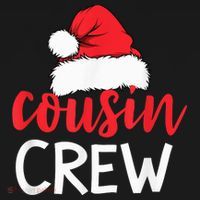Funny Cousin Crew Santa Hat Matching Christmas Sleeping Xmas Mousepad thumb 1