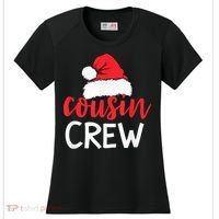 Funny Cousin Crew Santa Hat Matching Christmas Sleeping Xmas Women's Cooling Performance Crew T-Shirt thumb 0