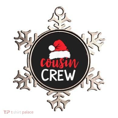 Funny Cousin Crew Santa Hat Matching Christmas Sleeping Xmas Ornament