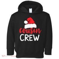 Funny Cousin Crew Santa Hat Matching Christmas Sleeping Xmas Toddler Hoodie thumb 0