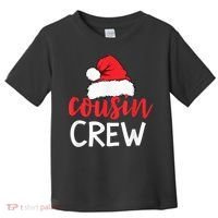 Funny Cousin Crew Santa Hat Matching Christmas Sleeping Xmas Toddler T-Shirt thumb 0