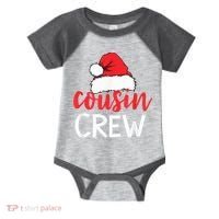 Funny Cousin Crew Santa Hat Matching Christmas Sleeping Xmas Infant Baby Jersey Bodysuit thumb 0