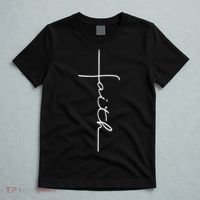 Faith Cross Christian For Men Women Kids T-Shirt thumb 5
