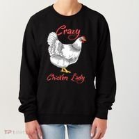 Funny Crazy Chicken Lady Gift Women's Sweatshirt thumb 0