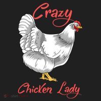 Funny Crazy Chicken Lady Gift Beanie thumb 2