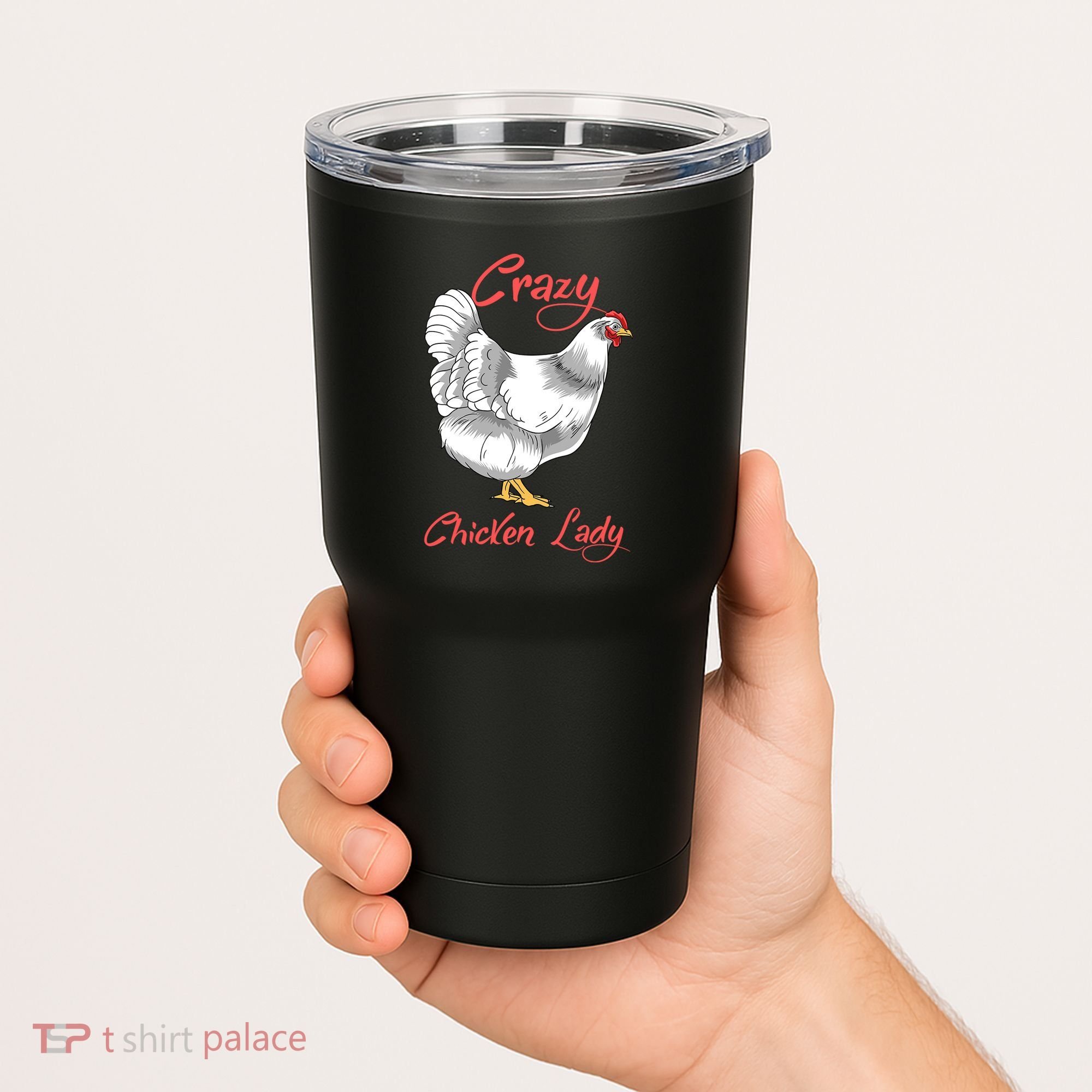 Funny Crazy Chicken Lady Gift Tumbler