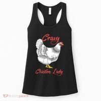 Funny Crazy Chicken Lady Gift Women's Tank Top thumb 0