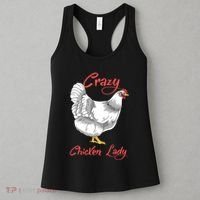 Funny Crazy Chicken Lady Gift Women's Tank Top thumb 3