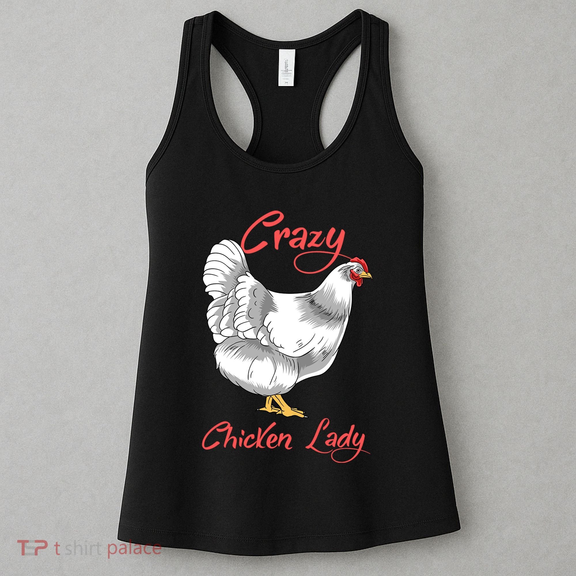 Funny Crazy Chicken Lady Gift Women's Tank Top