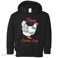 Funny Crazy Chicken Lady Gift Toddler Hoodie thumb 0