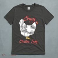 Funny Crazy Chicken Lady Gift T-Shirt thumb 5