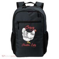 Funny Crazy Chicken Lady Gift Backpack thumb 0