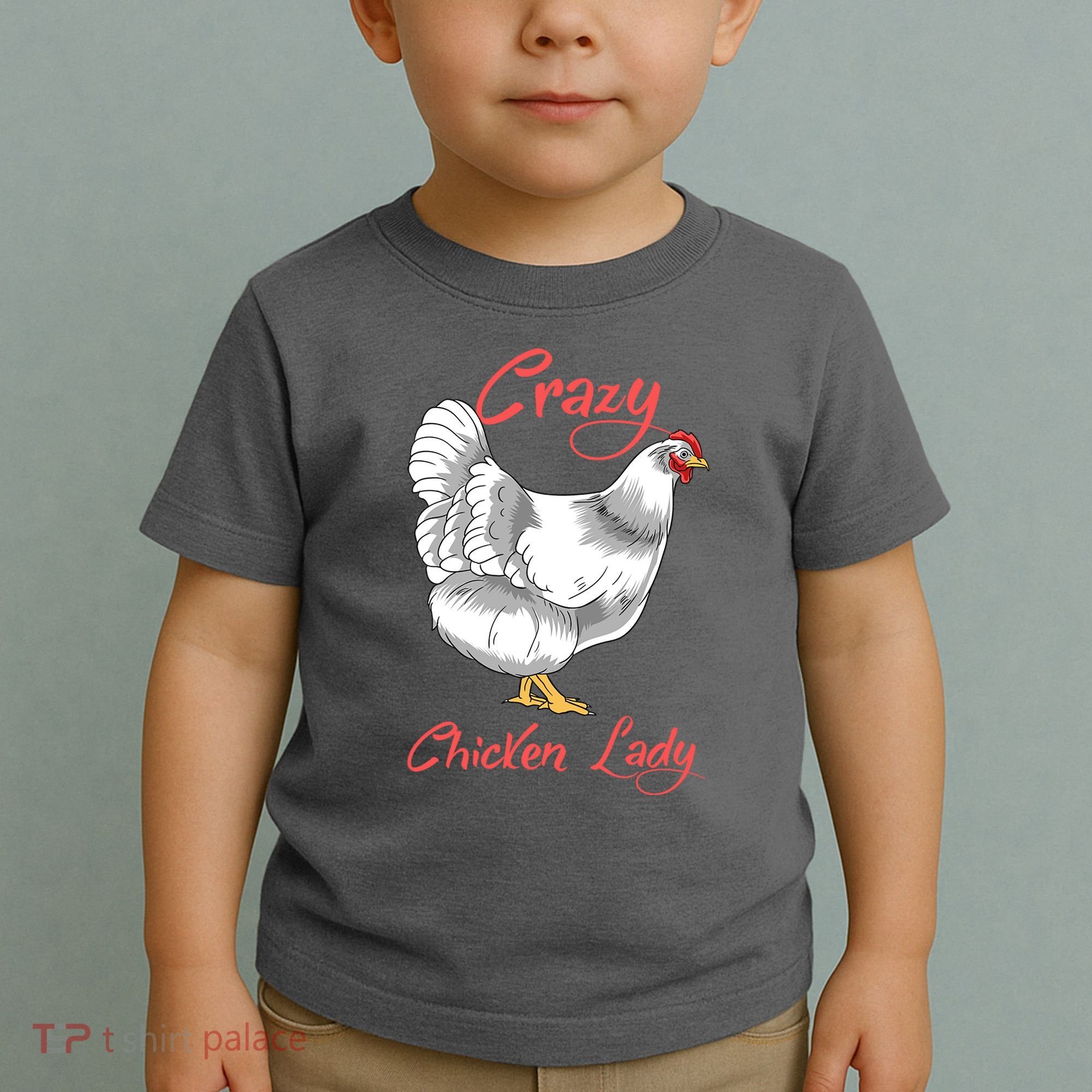 Funny Crazy Chicken Lady Gift Toddler T-Shirt
