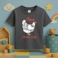 Funny Crazy Chicken Lady Gift Toddler T-Shirt thumb 3