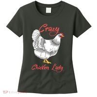 Funny Crazy Chicken Lady Gift Women's T-Shirt thumb 0