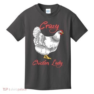 Funny Crazy Chicken Lady Gift Kids T-Shirt