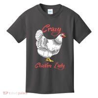 Funny Crazy Chicken Lady Gift Kids T-Shirt thumb 0