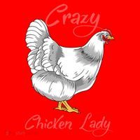 Funny Crazy Chicken Lady Gift Santa Hat thumb 1