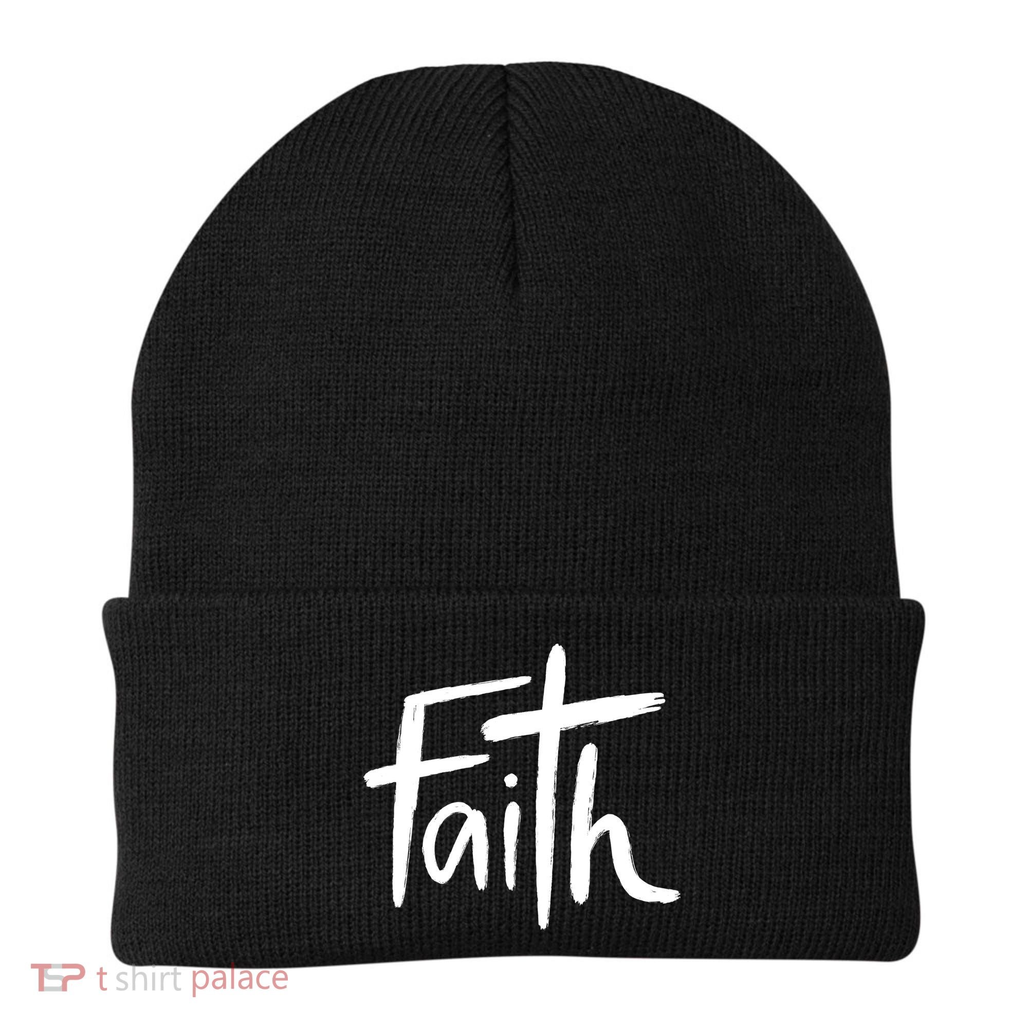 Faith Cross Christianity Beanie