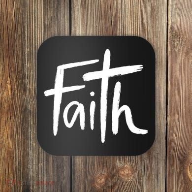 Faith Cross Christianity Coaster