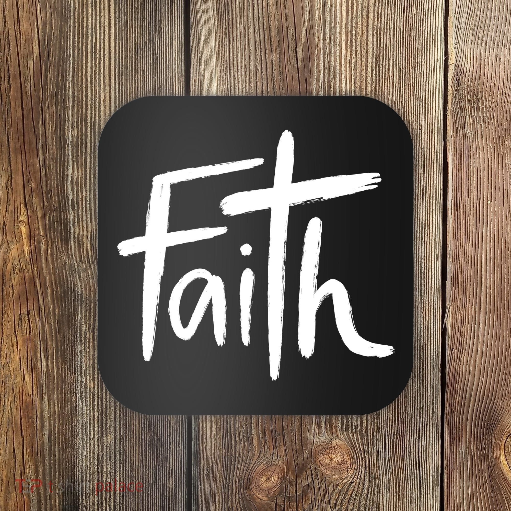 Faith Cross Christianity Coaster