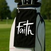 Faith Cross Christianity Golf Towel thumb 2